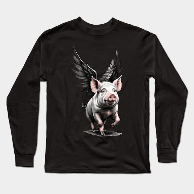 If Pigs could Fly Long Sleeve T-Shirt by Forgotten Times